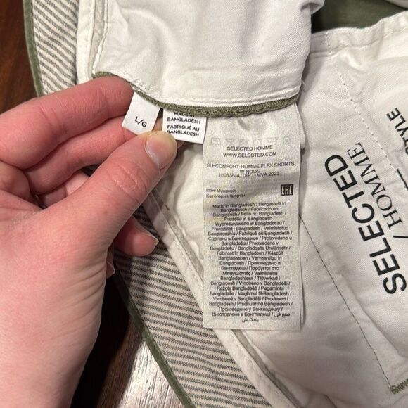 Selected Homme Flex Green Chino Shorts Men’s US Large - Picture 4 of 6